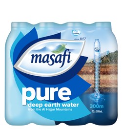 Masafi Pure Mineral Water (12x500ml) - low sodium 12 x 500 ml