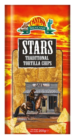 Cantina Stars Traditional Tortilla Chips 200 gr