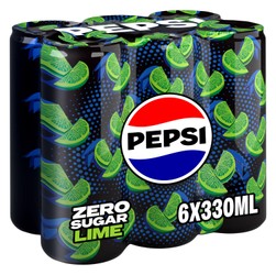 Pepsi Zero Sugar Lime 6 x 330 ml