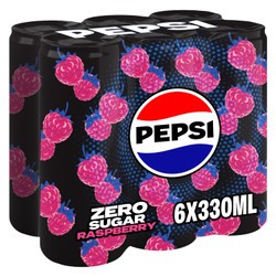 Pepsi Zero Sugar Малина 6 x 330 мл