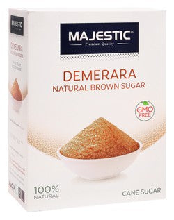 Majestic Demerara Natural Brown Cane Sugar - GMO free 1 kg