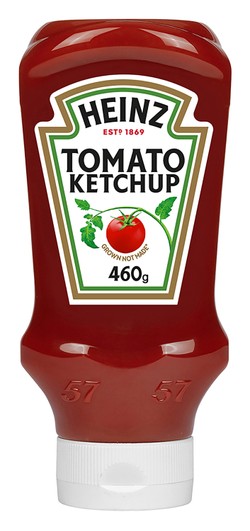 Heinz Tomato Ketchup - artificial colors free  artificial flavors free  artificial preservatives free 460 gr