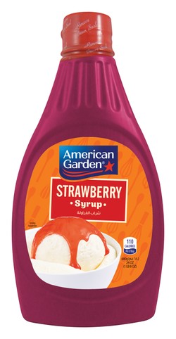 American Garden Strawberry Syrup - vegan  gluten free 680 gr