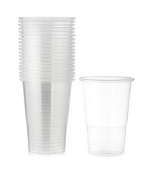 Clear Disposable Plastic Cups 50 per pack