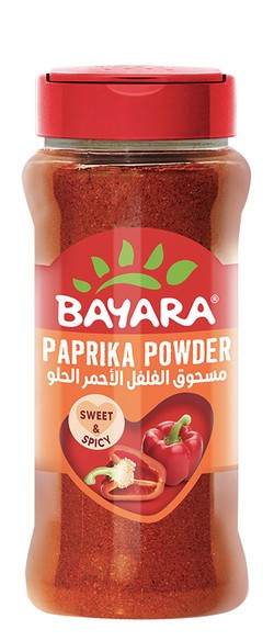 Bayara Paprika Powder - no added artificial flavors  no added artificial colorants  no added artificial preservatives 150 gr