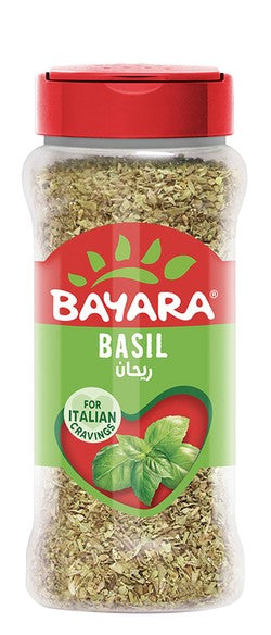 Bayara Dried Basil - no added artificial flavors  no added artificial colorants  no added artificial preservatives 50 gr