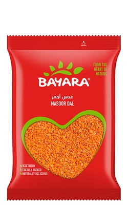 Bayara Masoor Dal - no added artificial flavors  no added artificial colorants  no added preservatives 400 gr