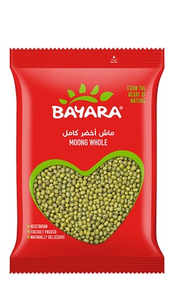 Bayara Whole Moong - no added artificial flavors  no added artificial colorants  no added artificial preservatives 400 gr