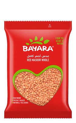 Bayara Red Masoor Whole - no added artificial flavors  no added artificial colorants  no added artificial preservatives 400 gr