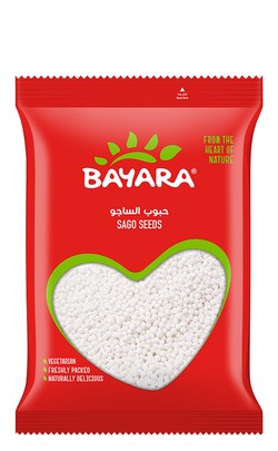 Bayara Sago Seeds - no added artificial flavors  no added artificial colorants  no added artificial preservatives 400 gr