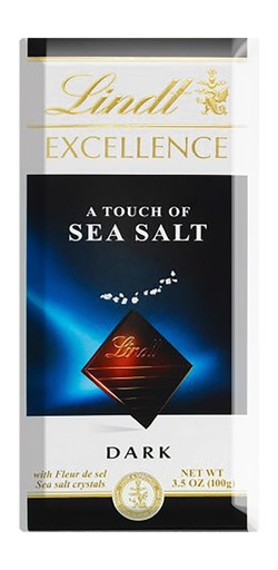 Lindt Excellence Dark Chocolate Slab with Sea Salt Crystals 100 gr