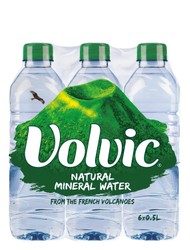 Volvic Natural Mineral Water (6x500ml)