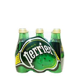 Perrier Sparkling Water Glass Bottles (6x200ml) 6 x 200 ml