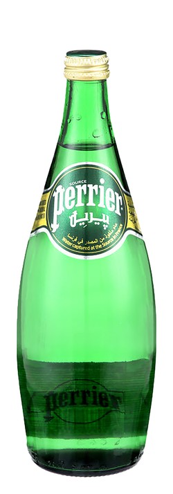 Perrier Sparkling Water Glass Bottle 750ml 750 ml