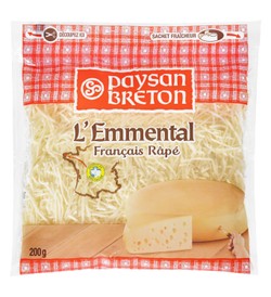 Тертый сыр Эмменталь Paysan Breton 200 гр