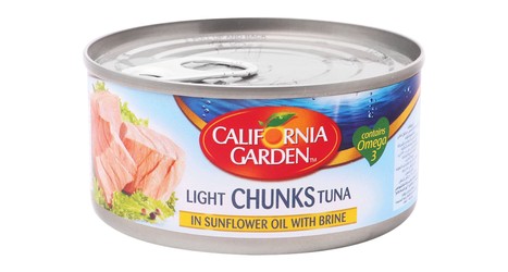 California Garden Light Chunks Tuna in Sunflower Oil with Brine 130 gr