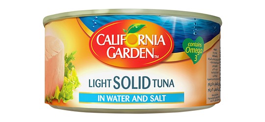 California Garden Light Solid Tuna in Water & Salt 130 gr