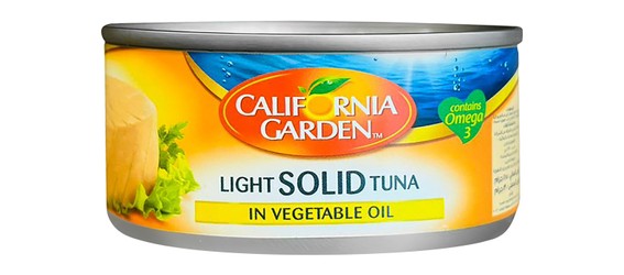 California Garden Light Solid Tuna in Vegetable Oil 130 gr