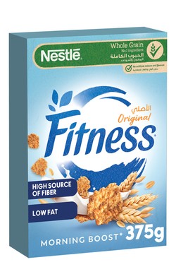 Fitness Original Wholegrain Breakfast Cereal with Oats - artificial colors free  artificial flavors free 375 gr