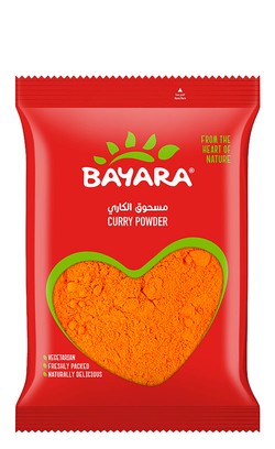 Bayara Curry Powder - no added artificial flavors  no added artificial colorants  no added artificial preservatives 200 gr