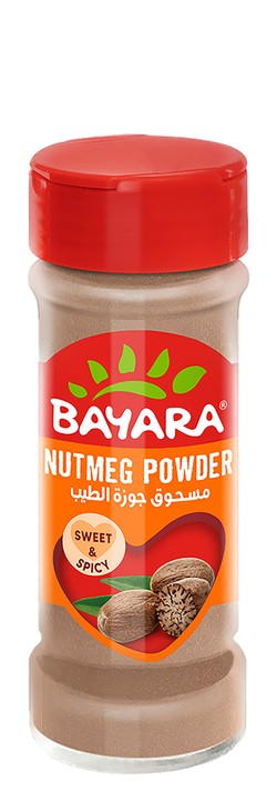 Bayara Nutmeg Powder - no added artificial flavors  no added artificial colorants  no added artificial preservatives 32 gr