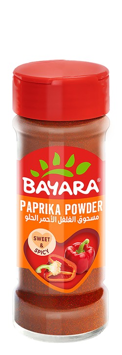 Bayara Sweet & Spicy Paprika Powder - no added artificial flavors  no added artificial colorants  no added artificial preservatives 35 gr