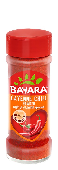 Bayara Cayenne Chili Powder - no added artificial flavors  no added artificial colorants  no added artificial preservatives 35 gr