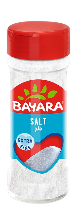 Bayara Extra Fine Salt - no added artificial flavors  no added artificial colorants  no added artificial preservatives 95 gr