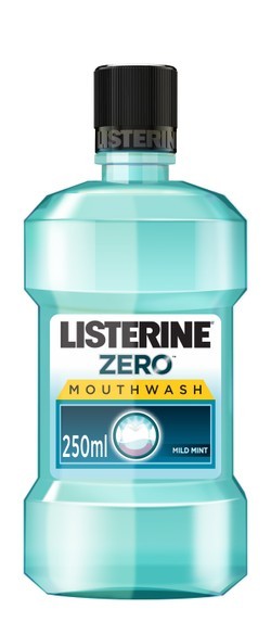 Listerine Zero Mouthwash Milder Taste Mint Flavor - alcohol free 250 ml