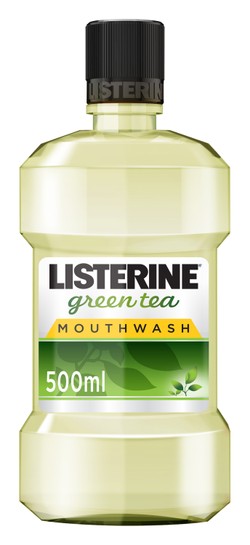 Listerine Mouthwash Green Tea Flavor - alcohol free 500 ml