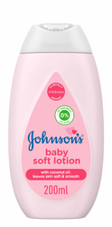 Лосьон Johnson s Baby Soft с кокосовым маслом - без красителей, без парабенов, 200 мл