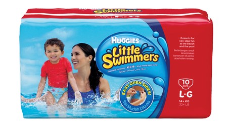 Huggies Little Swimmers Large Disposable Swimpants (14+ kg) 10 per pack