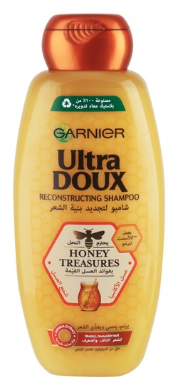 Garnier Ultra Doux Восстанавливающий шампунь с медовыми сокровищами для ломких и поврежденных волос 400 мл