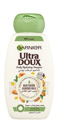 Garnier Ultra Doux Daily Hydrating & Nurturing Shampoo with Organic Almond Milk & Agave Nectar  400 ml