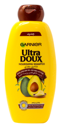 Garnier Ultra Doux Nourishing Shampoo with Avocado Oil & Shea Butter for Very Dry & Frizzy Hair - parabens free 600 ml