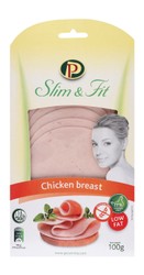 Perutnina Ptuj Slim & Fit Low Fat Chicken Breast Slices - gluten free 100 gr