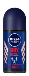 Nivea Men Dry Impact Antiperspirant Roll-On Deodorant 50 ml