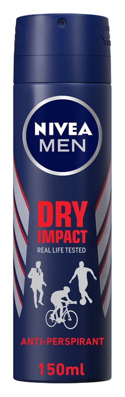 Nivea Men Dry Impact 48H Antiperspirant Deodorant Spray 150 ml