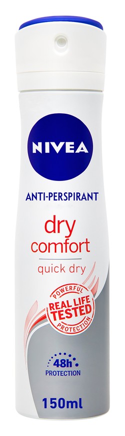 Nivea Dry Comfort Antiperspirant 48H Deodorant Spray for Women 150 ml