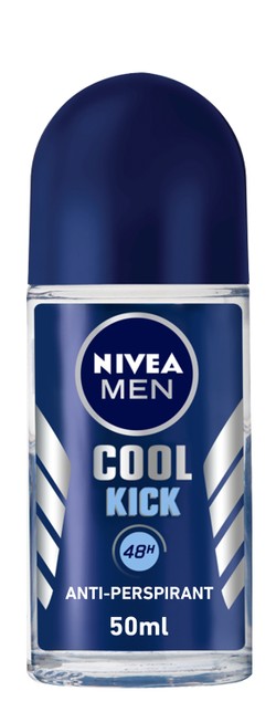 Nivea Men Cool Kick 48H Antiperspirant Roll-On Deodorant - aluminum free 50 ml