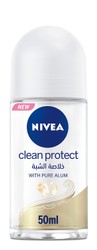 NIVEA Clean Protect Antiperspirant Roll-On Deodorant with Pure 50 ML