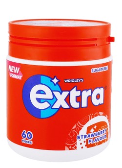 Extra Chewing Gum Strawberry Flavor - sugar free 60 per pack