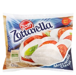 Zott Zottarella Classic Mozzarella Cheese Balls - GMO free 125 gr