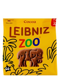 Leibniz Zoo Cocoa Biscuits - no added artificial colors  no added artificial flavors  no added preservatives 100 gr