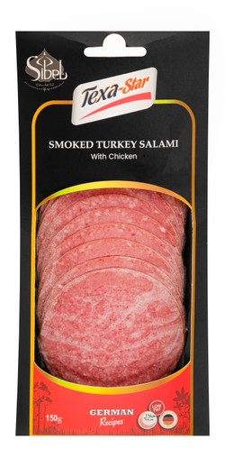 Texa-Star Low Fat Smoked Turkey Salami with Chicken 150 gr