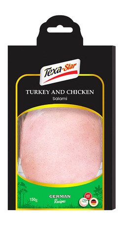 Texa-Star Low Fat Turkey & Chicken Salami Slices 150 gr