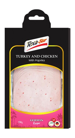 Texa-Star Low Fat Turkey & Chicken Slices with Paprika 150 gr