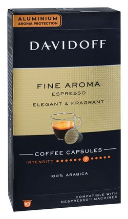 Davidoff Fine Aroma Espresso Coffee Capsules - Intensity 7 10 capsules