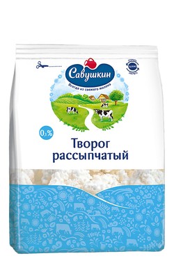 Savushkin Cottage Cheese - fat free 350 gr