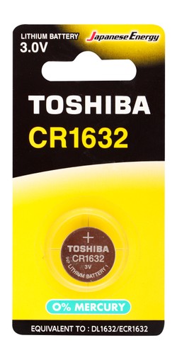 Toshiba CR1632 3.0V Lithium Battery - mercury free 1 pcs